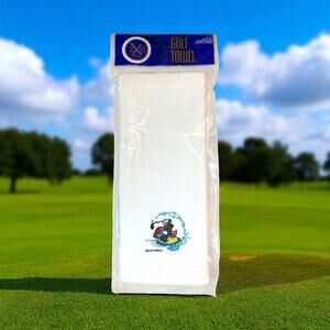 NEW Vintage Gary Patterson Water Hazard Golf Towel 16 x 25" w/ Clip Made in USA